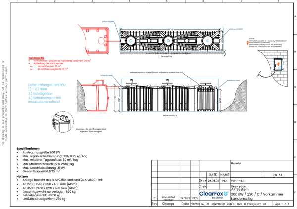 ClearFox® AP FBBR o. Vorklärung (C - 200 EW)